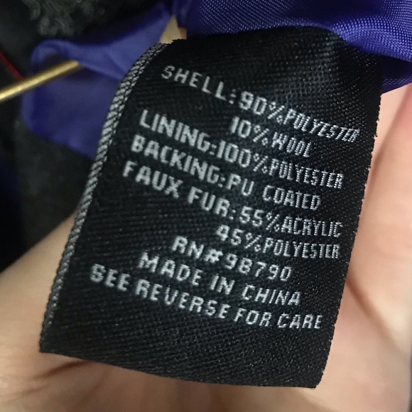 NYC Dollhouse Charcoal Gray Small Coat with Faux Fur Hood NWT - Picture 6 of 7